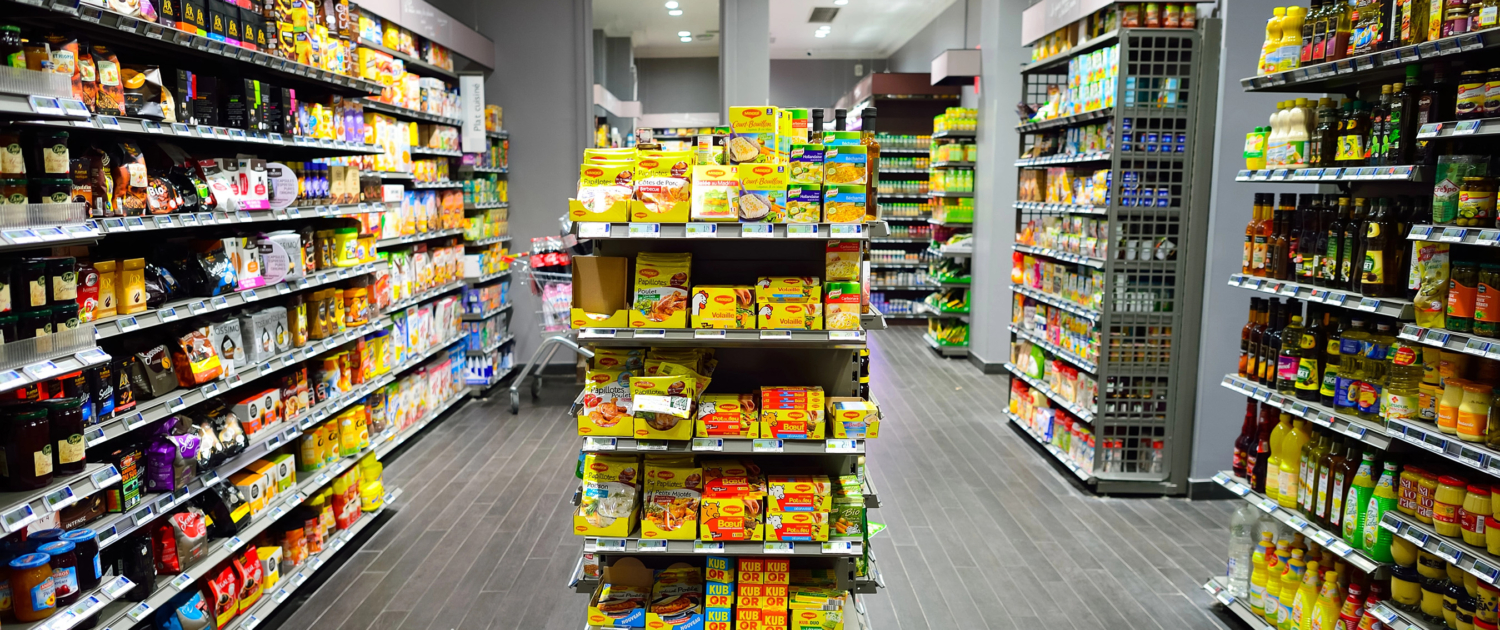 Supermarket interior